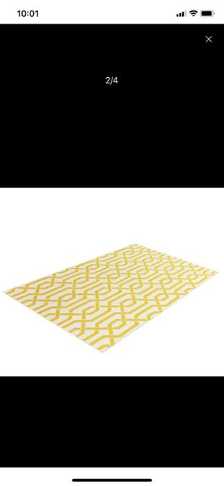 Covor Camila Yellow lana tesut manual