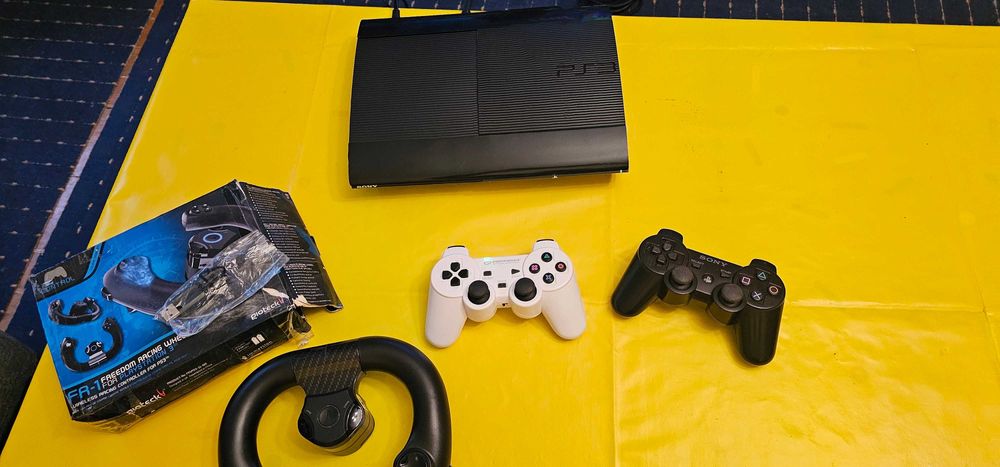 ps 3 playstation 3 slim black sony