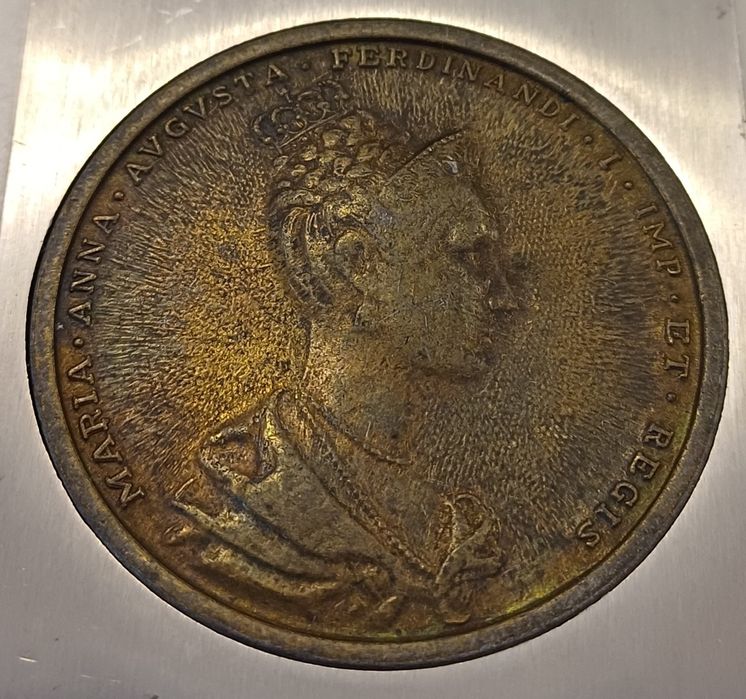 Medalie comemorativa 1836 antica Maria Augusta Ferdinand incoronare
