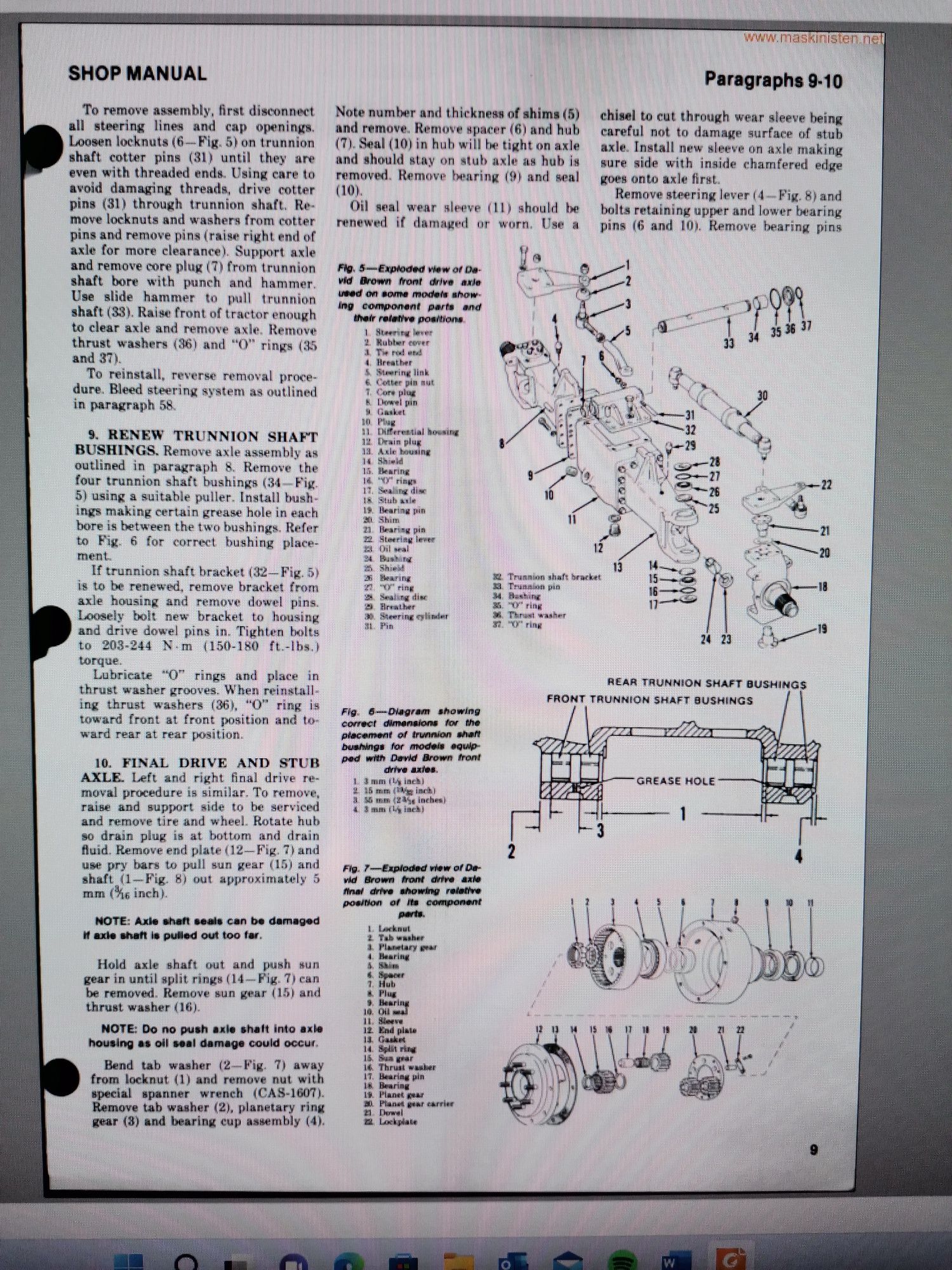 Manual de servis pt tractor Case  Ih 1190