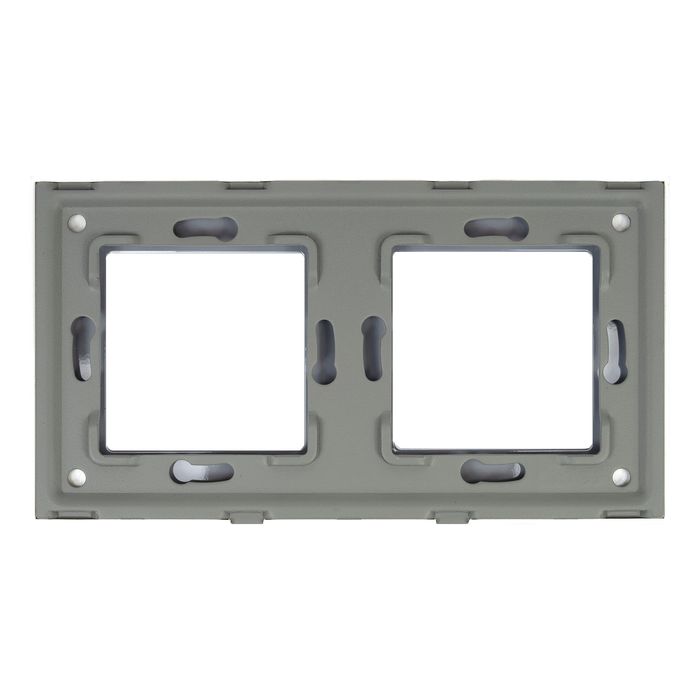 Rama dubla PNI RM202W din sticla pentru prize PNI