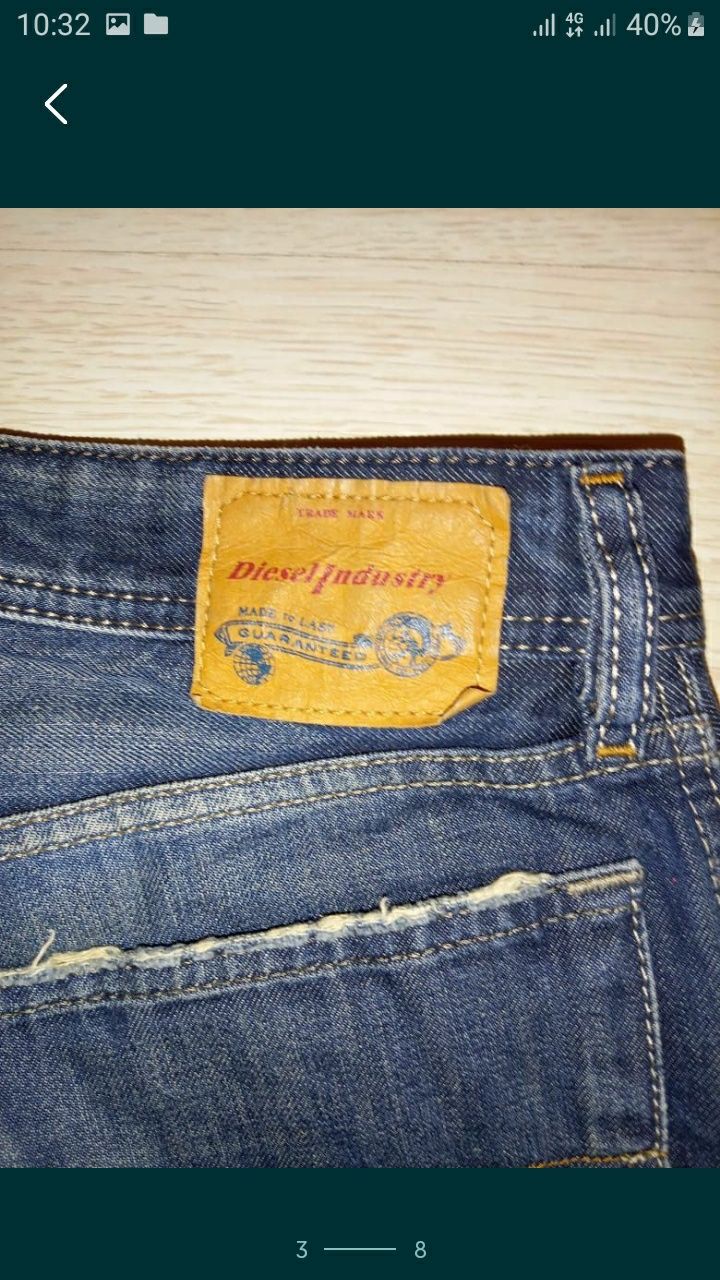 Мужские фирменные джинсы Diesel размер 30/34