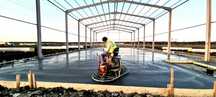Turnare platforme Beton finisat cu Elicopter si Cuart, Beton in curte.