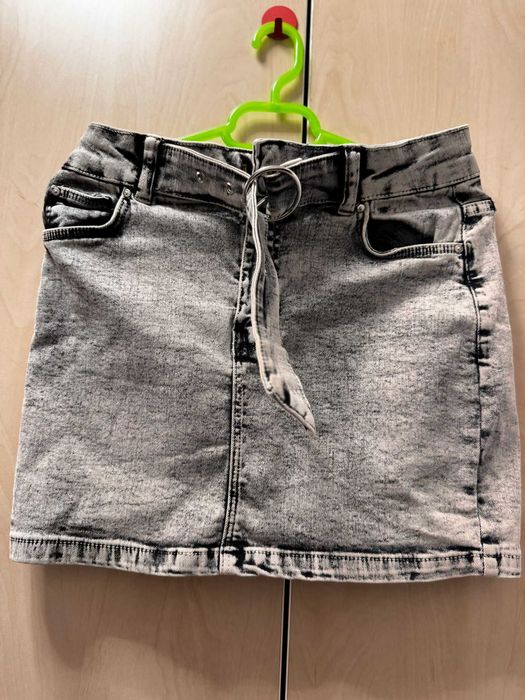 Fustă mini tip denim