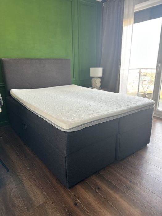 Pat Boxspring Jysk cu lada de depozitare 140x200