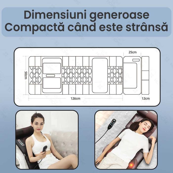 Spune Adio Durerilor! Saltea Masaj Shiatsu cu Efect Terapeutic