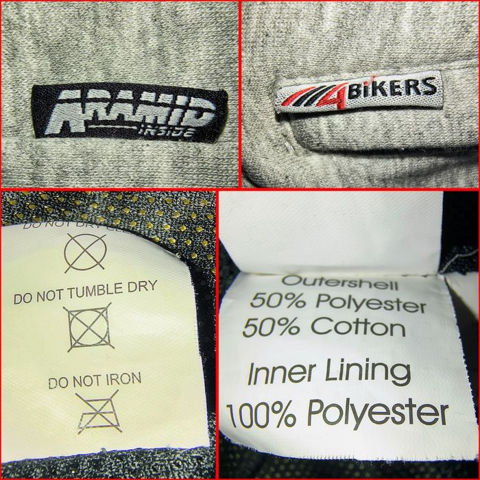 Hanorac moto cu Kevlar și protecții, 4Bikers, M