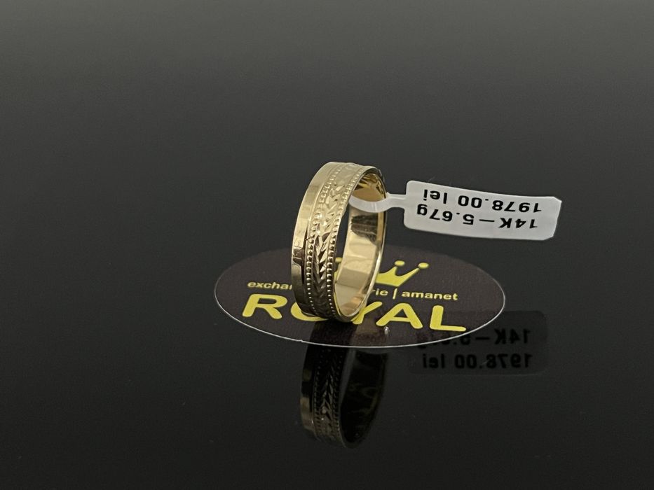 Bijuteria Royal CB : Inel stil Verigheta aur 14k 5,67gr
