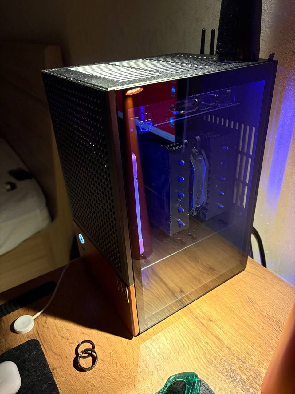 miniITX ПК — Ryzen 7500F + RTX 4060 Ti Noctua