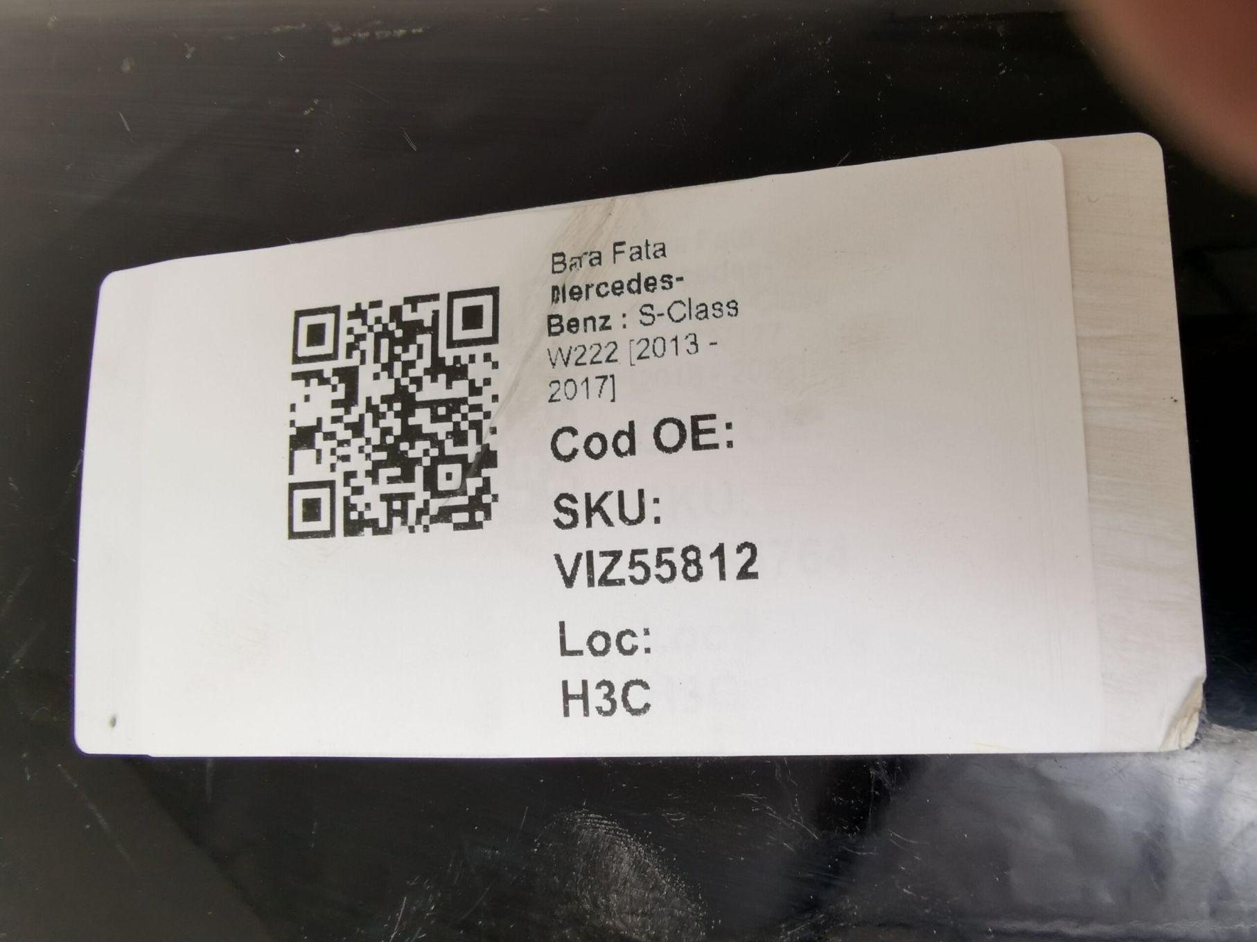 Bara Fata Mercedes-Benz  S-Class W222 2013 2014 2015 2016 2017 AMG Ori