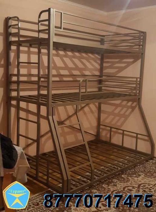 Двухъярусная металлическая кровать (двухярусная,трехъярусная).Доставка