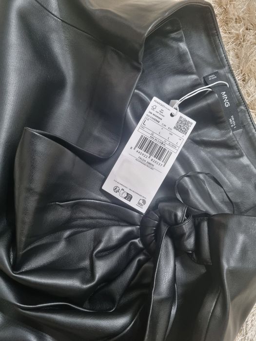 Дамска кожена пола Mango размер XS и L
