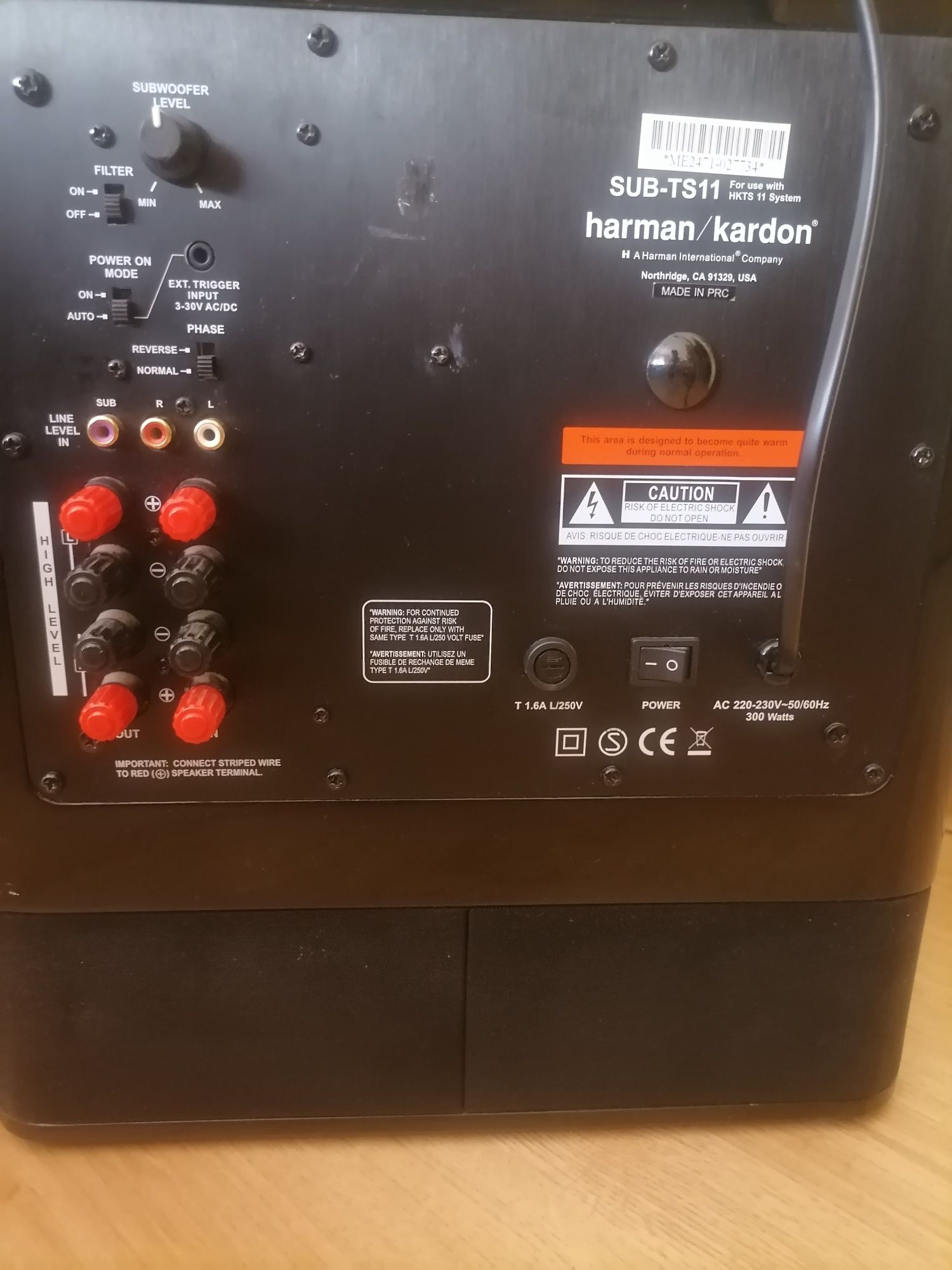 Harman kardon sub ts 11