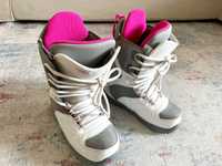 Boots Fete 37 Burton Coco Phantom Pink White Grey + Husa transport