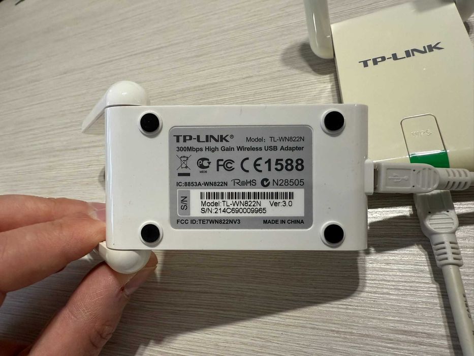 Adaptor wireless TP-LINK TL-WN822N, USB, 300Mbps