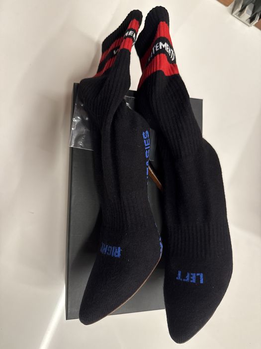 Боти Vetements кожа+плат