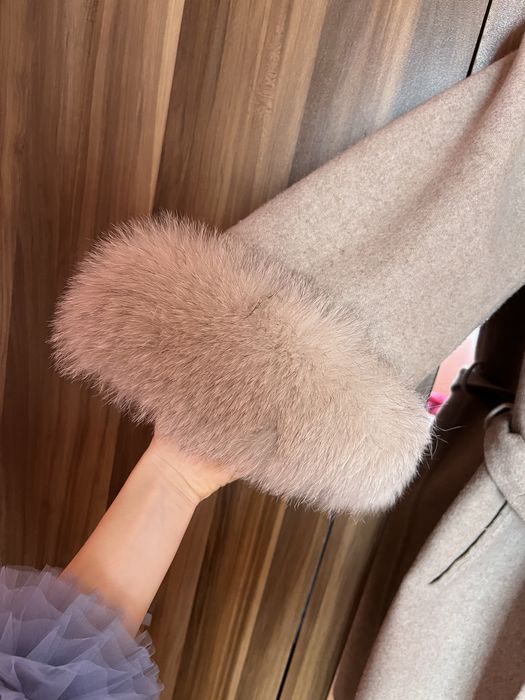 Палта Alpaca с естествен косъм лисица и палто zara