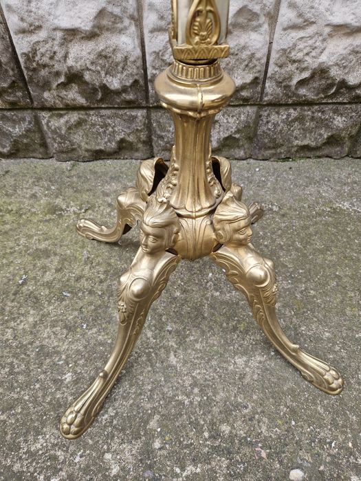 Уникална английска френска подова закачалка бронз оникс