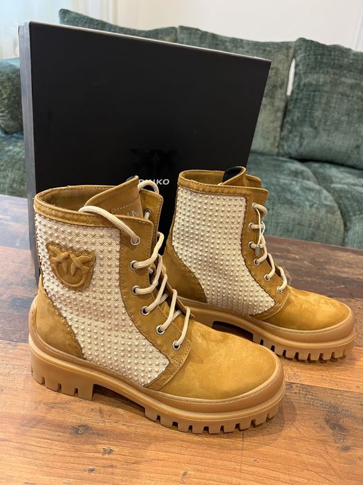 Pinko  чисто Ново боти естествен велур размер 38 цена