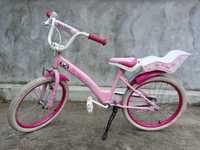 Детско колело велосипед за момиче с 20 инчови капли, с помощни колела