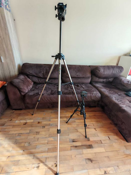 Продавам 2бр малко използвани статива Velbon CX 586 и CX mini