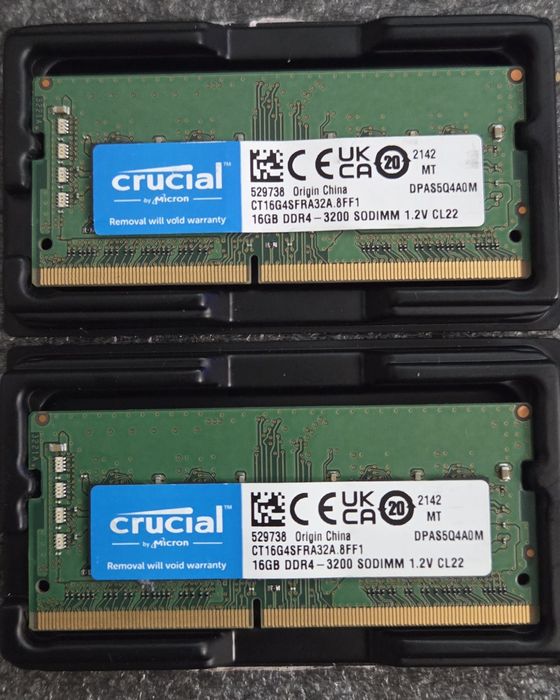 Memorie laptop Sodimm 32Gb DDR4 - 2 x 16 Gb Ddr4 3200Mhz