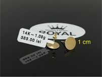 Bijuteria Royal CB : Cercei banut aur 14k 1,08 grame