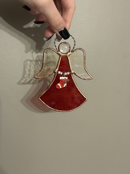 Îngerași din vitraliu - Ornament brad.