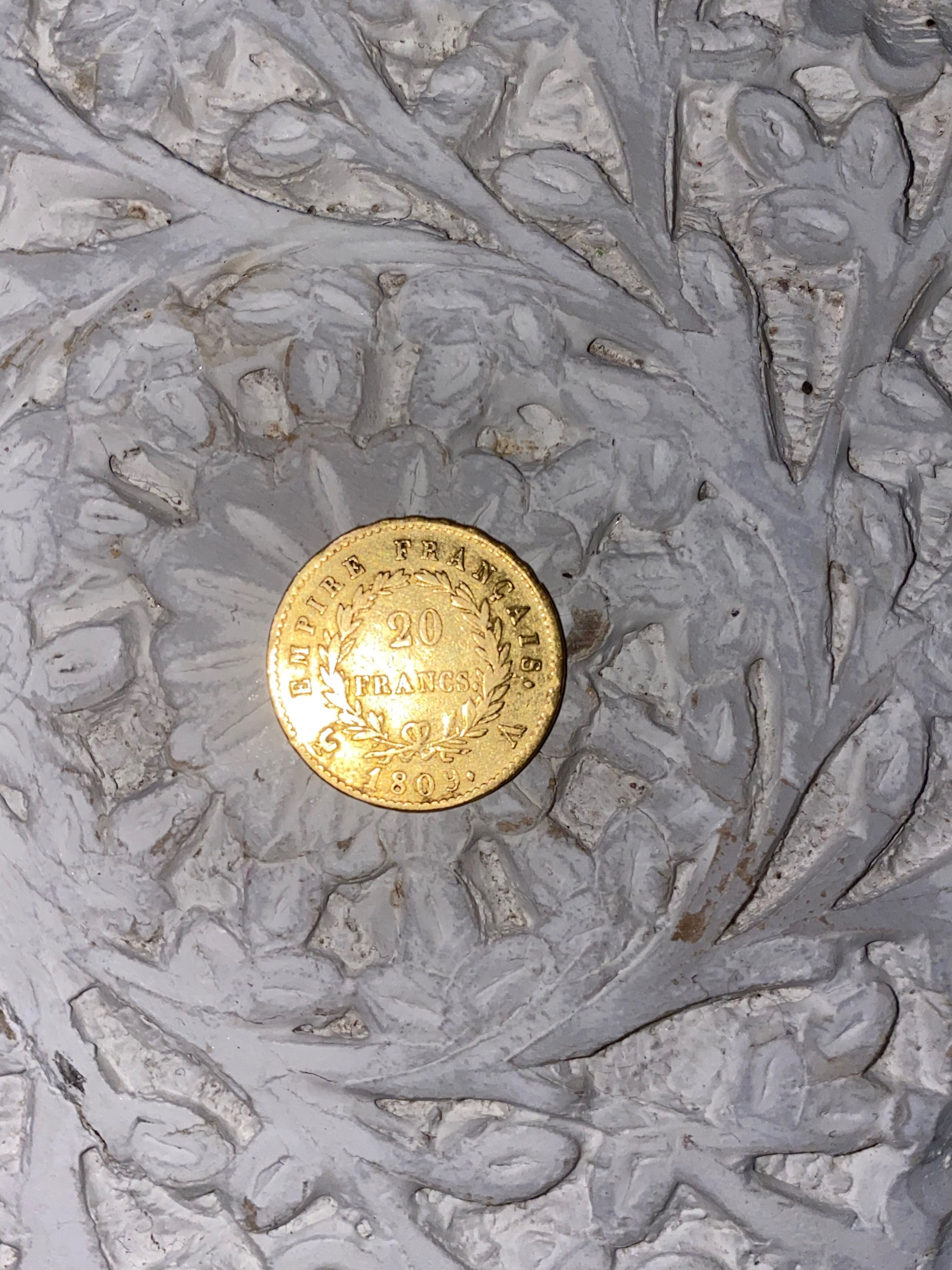 Moneda Napoleon 20 franci aur 1809