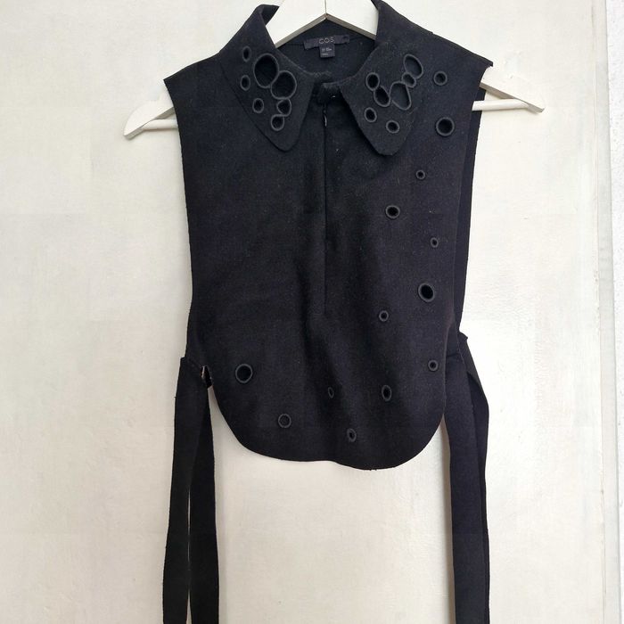 COS top din lână & cașmir cu detalii broderie, XS/S