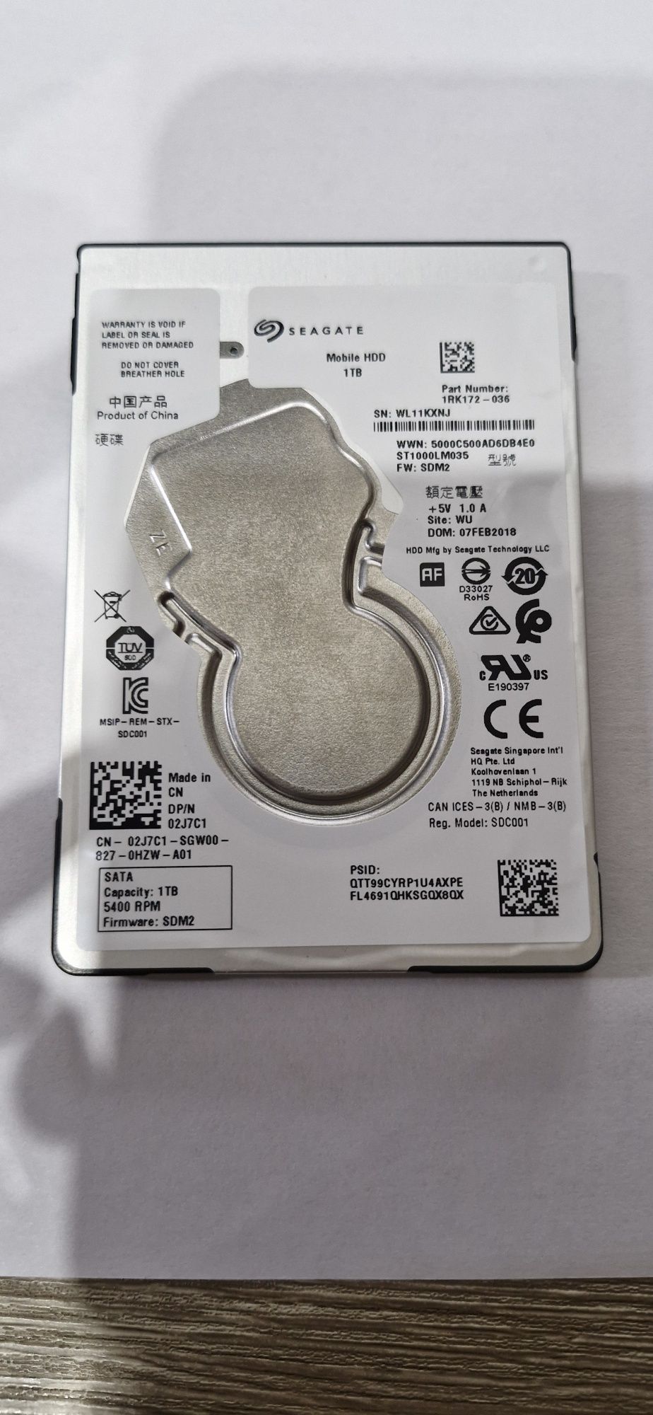 Жёсткий диск Seagate 1tb 2.5