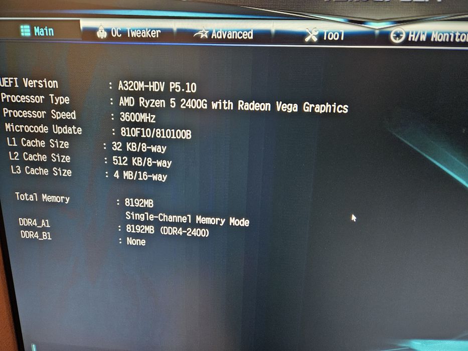 Kit PC AM4 AMD Ryzen 5 2400G