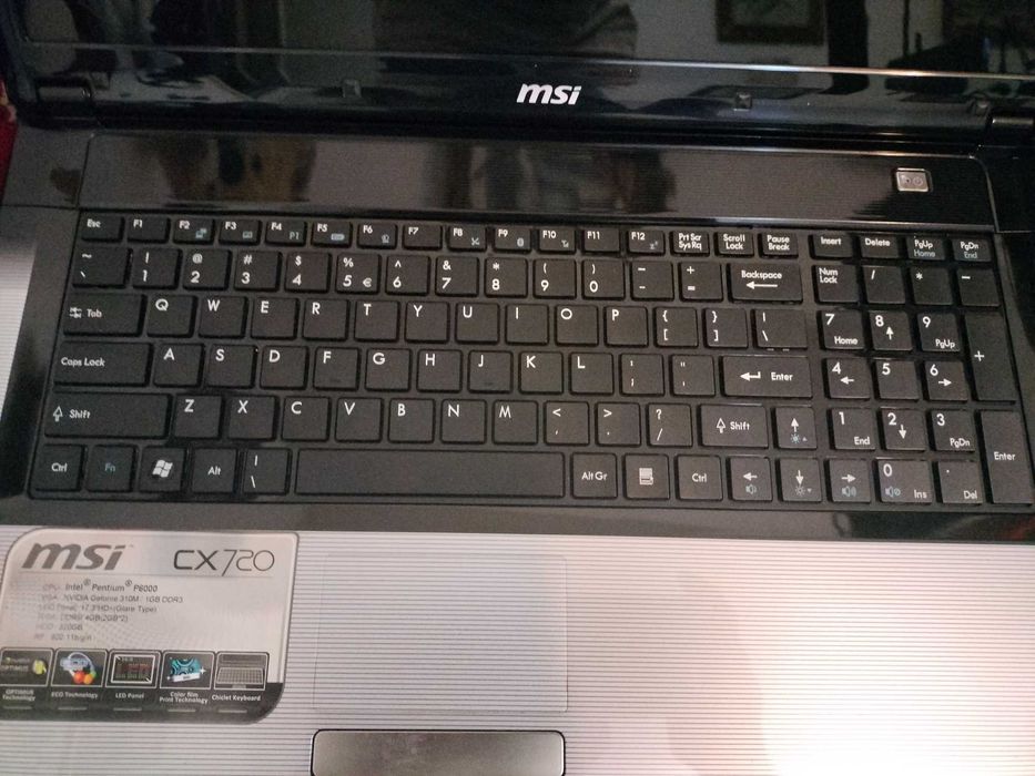 Laptop MSI CX720 defect – 17.3", impecabil estetic