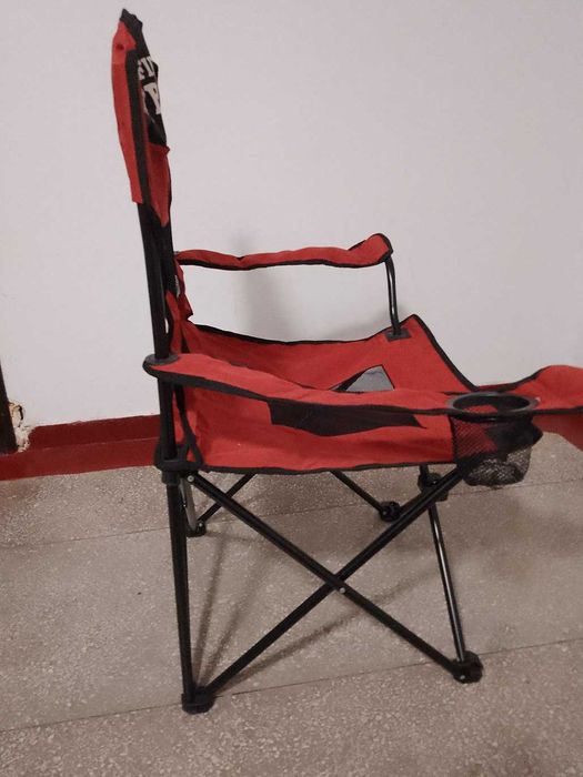 Set de 4 scaune pliabile, cu suport pahar camping drumetie sau pescuit