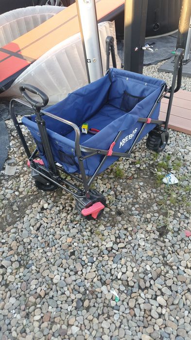 Carucior de camping cu roti groase pt nisip