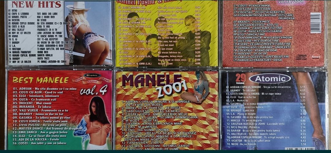 CD-uri cu muzică de petrecere și manele vechi 2001-2002