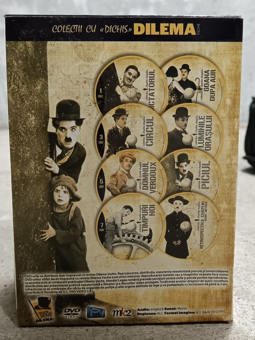Colecția Charlie Chaplin Dilema Veche+Colecție Stan și Bran