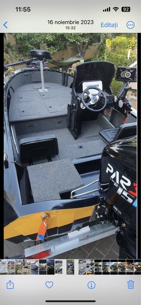Barca Bass Boat cu Peridoc inclus