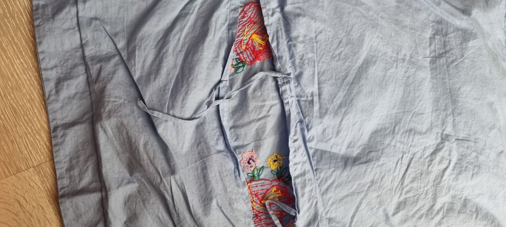 Fata de perna cusuta manual / traditionala