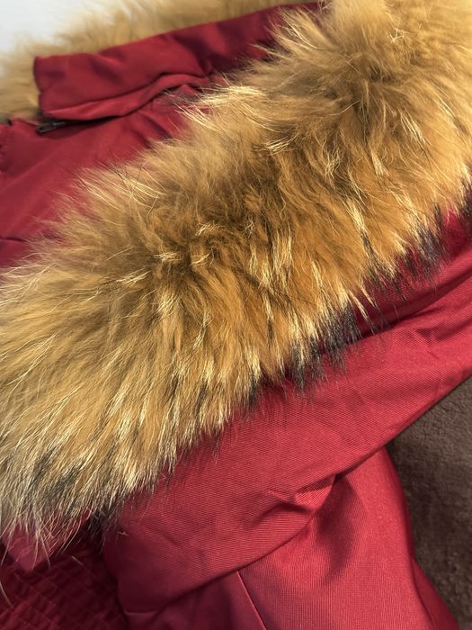 Мъжко яке тип парка в бордо