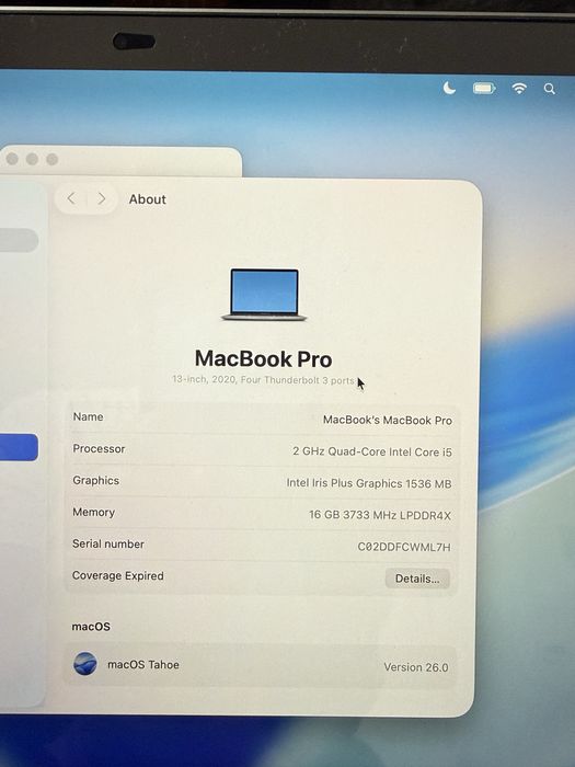 MacBook Pro 13 4TB3 Ports 16Gb Ram 512Gb NVMe