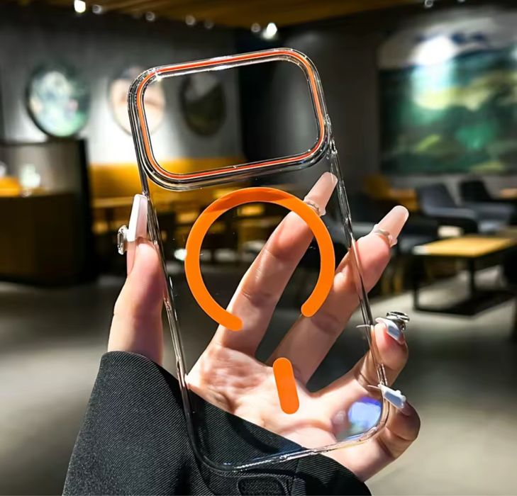 Iphone 17 17 PRO 17 AIR 17 PRO MAX Husa Hard Slim Clara Magsafe Orange