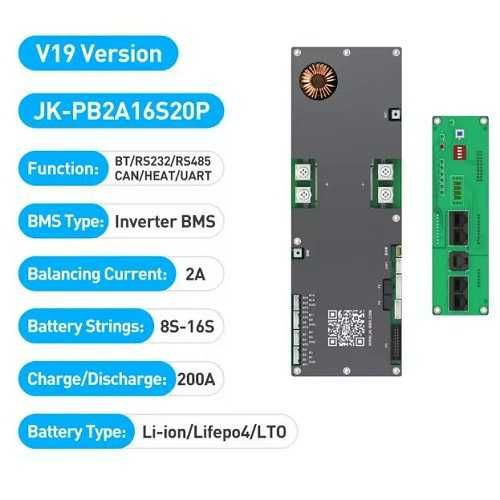 Egalizator JK BMS comunicatie CAN 485
