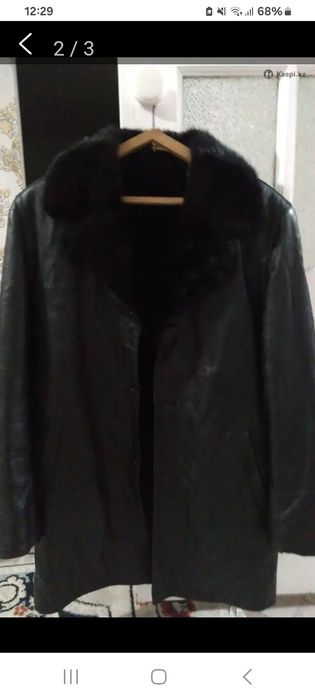 Куртка кожанная с мехом