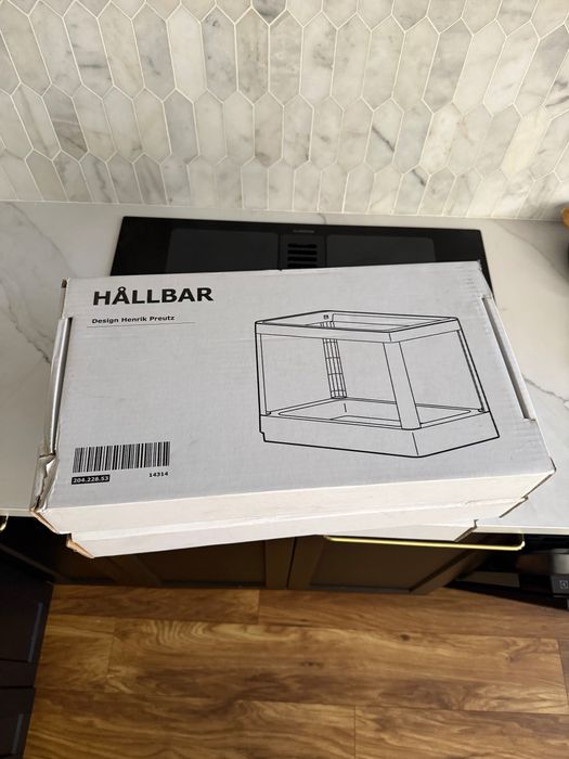 Cadru culisant sortare deşeuri, gri Ikea Hallbar