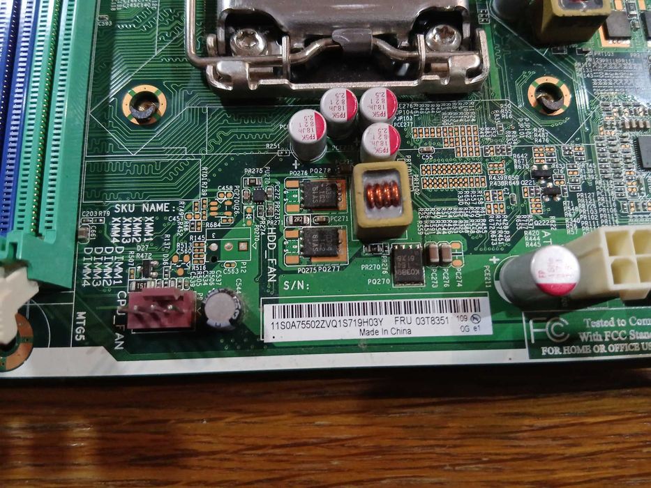 Placa de baza PC Lenovo IS6XM (intel 2nd gen) socket 1155