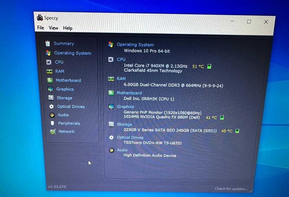 Vand Laptop Dell Precision M4500 i7