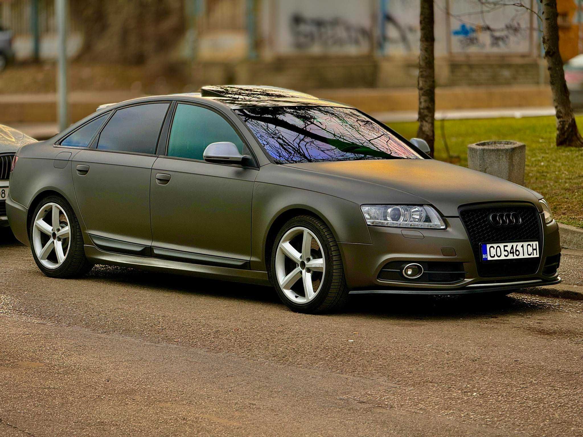 Тунинг решетка тип RS за AUDI A6 4F 2008-2011 ЧЕРЕН ЦВЯТ!