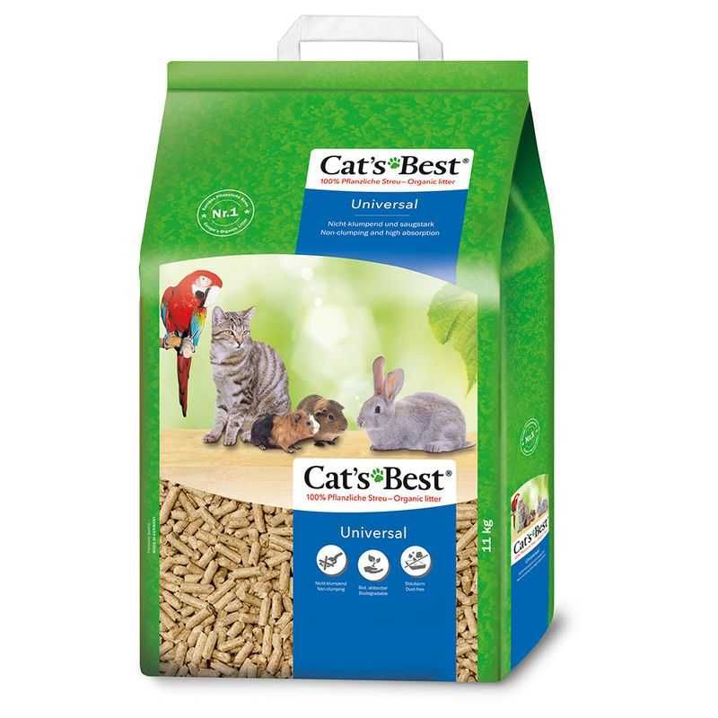 Cat's Best Universal постелка за тоалетна за зайци, котки, птици