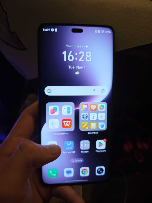 Телефон Honor Magic7 Lite-комплект със слушалки, зарядно и часовник